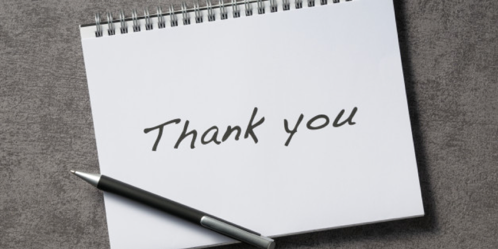 January Blog - Thank You Notes